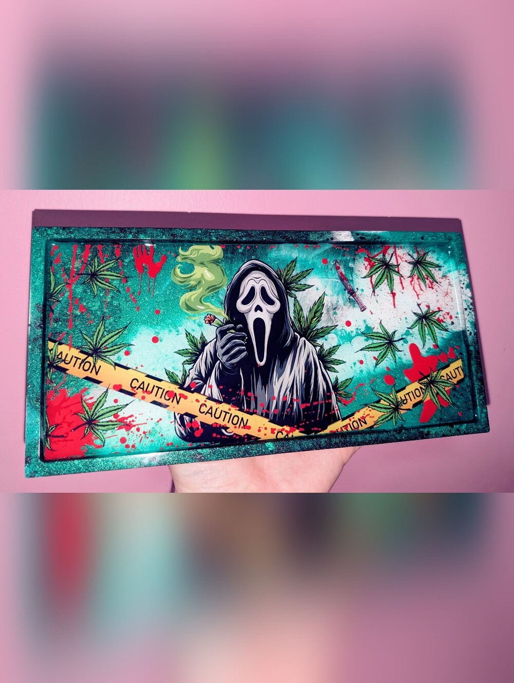 Handmade Ghostface Rolling Tray